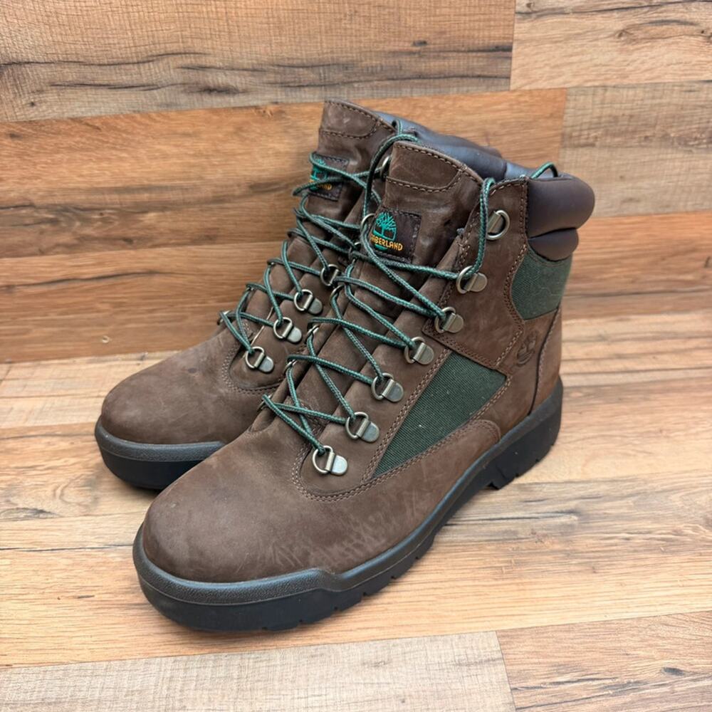 Timberland Field Boot Mid Beef and Broccoli Mens Size 8 Waterproof